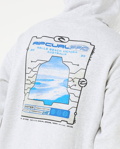 2025 Rip Curl Pro Bells Hoodie (Light Grey Heather)
