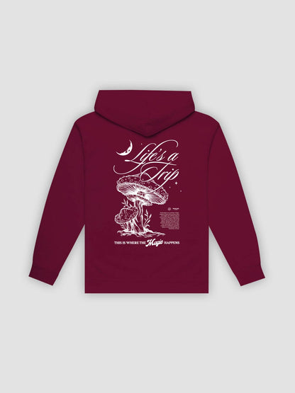 Life's A Trip Hoodie - Maroon